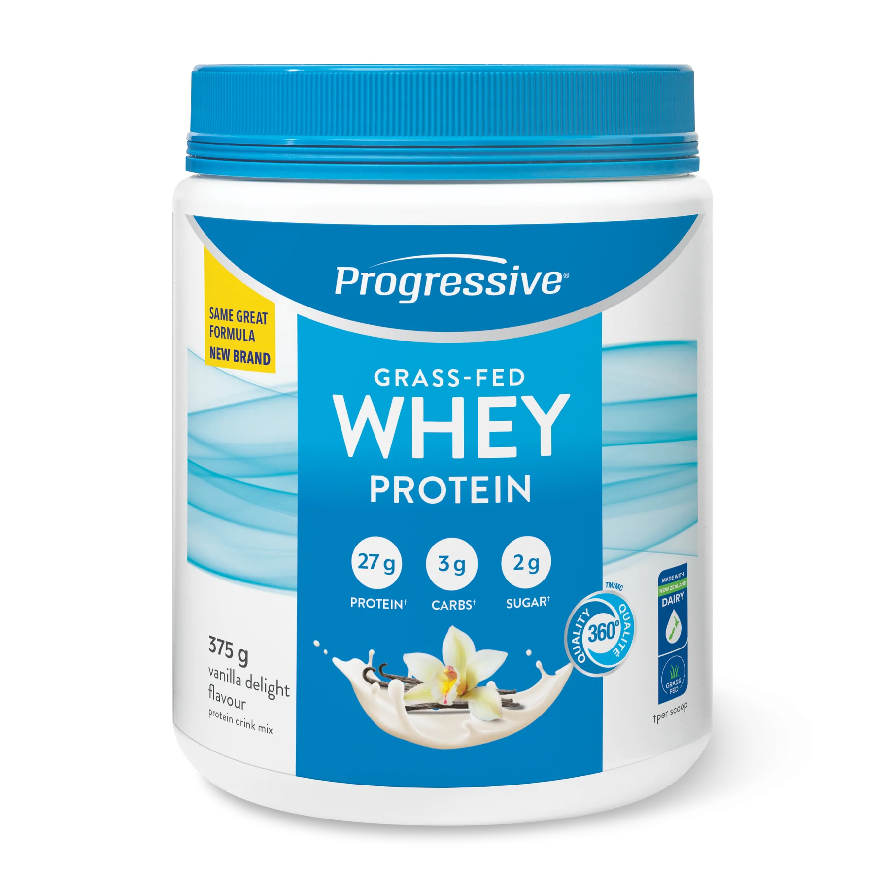 Progressive Grass-Fed Whey Protein Vanilla 375g