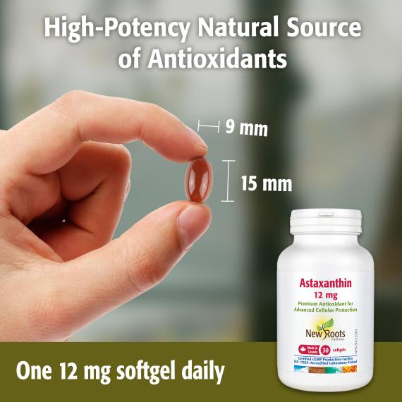 New Roots Astaxanthin 12mg 30 Softgels