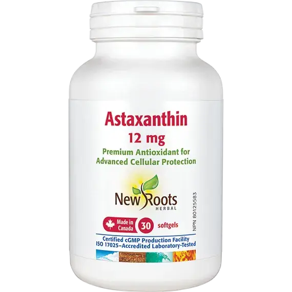 New Roots Astaxanthin 12mg 30 Softgels