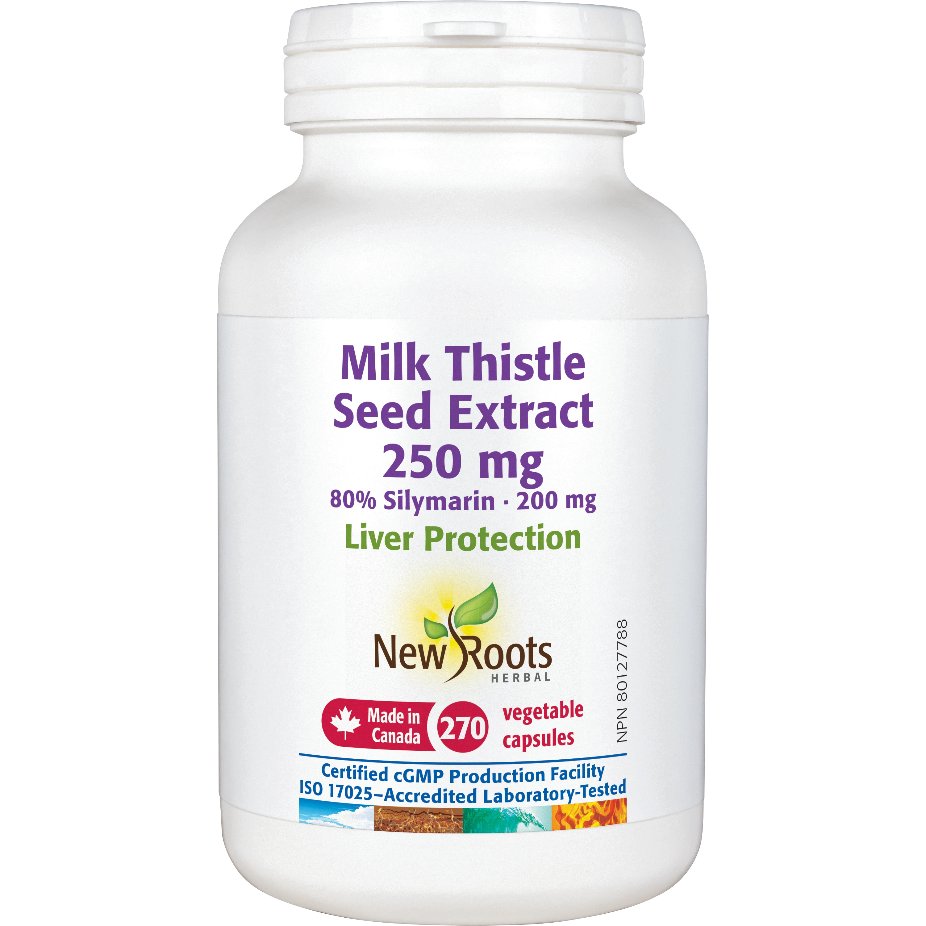 New Roots Milk Thistle Seed Extract 270 Vegetarian Capsules