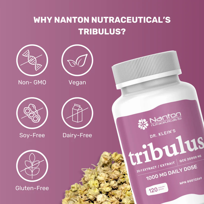 Nanton Tribulus 20:1 Extract 120 Vegetarian Capsules