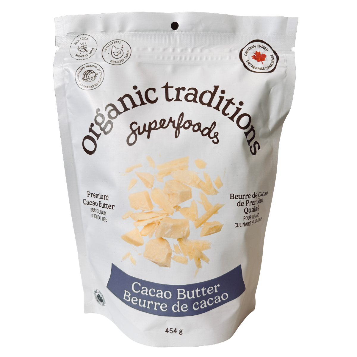 Organic Traditions Cacao Butter 454g