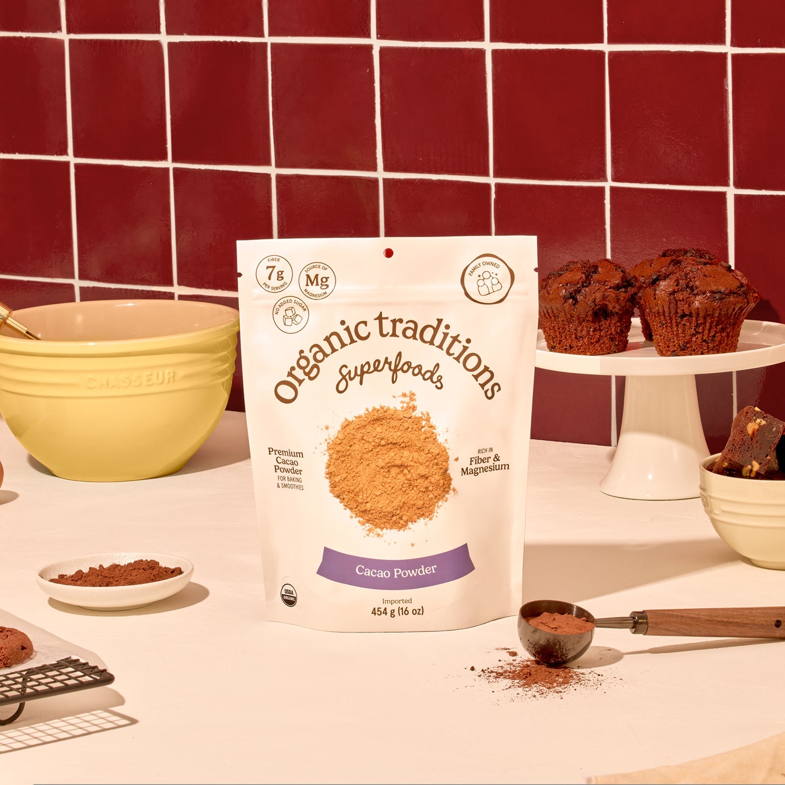 Organic Traditions Cacao Powder 454g