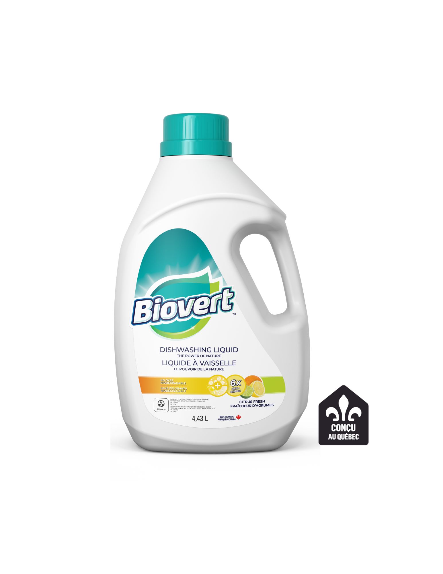 BioVert Dish Liquid, Citrus 4.43L