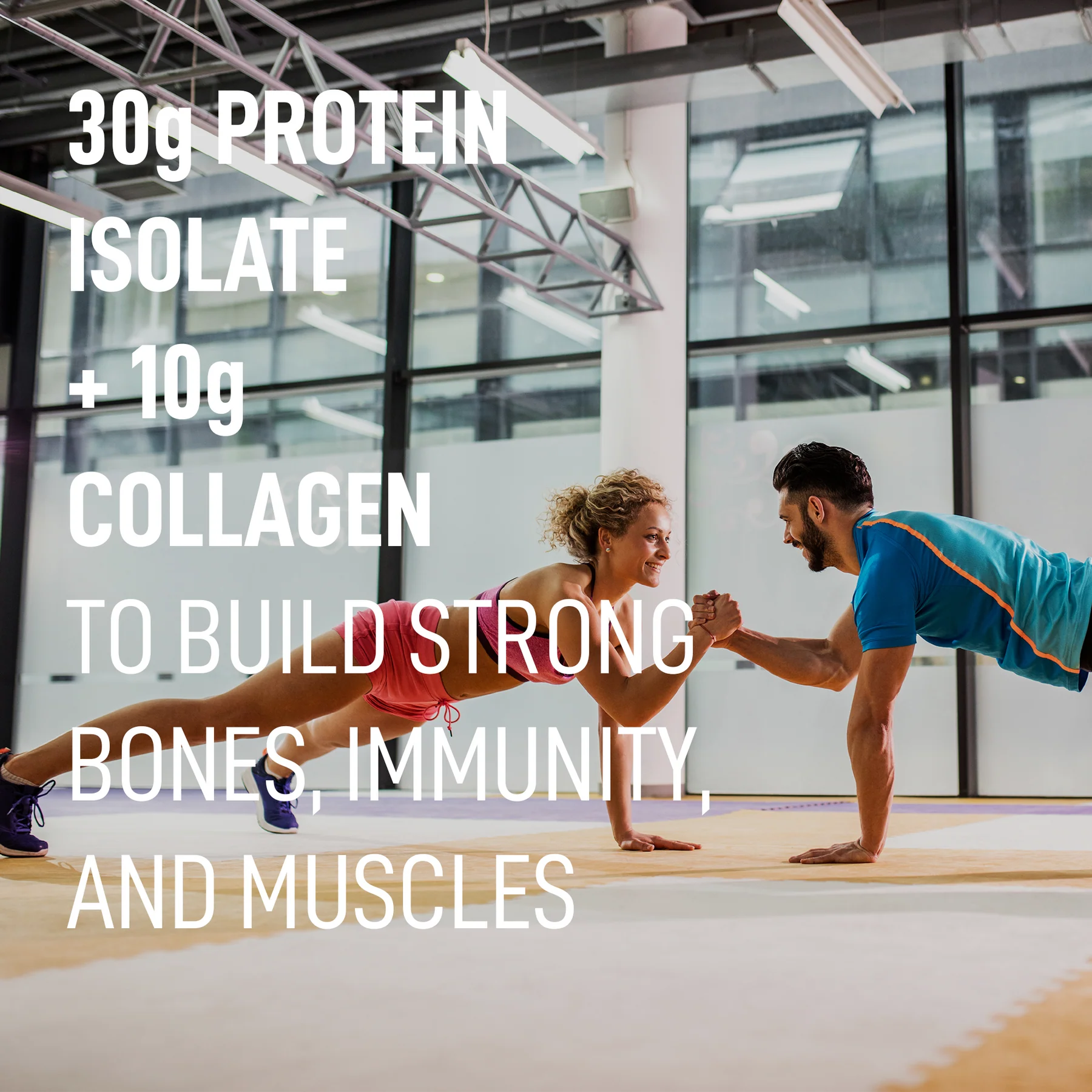 LeanFit Sport Grass-Fed Whey Isolate & Marine Collagen Salted Caramel 824g