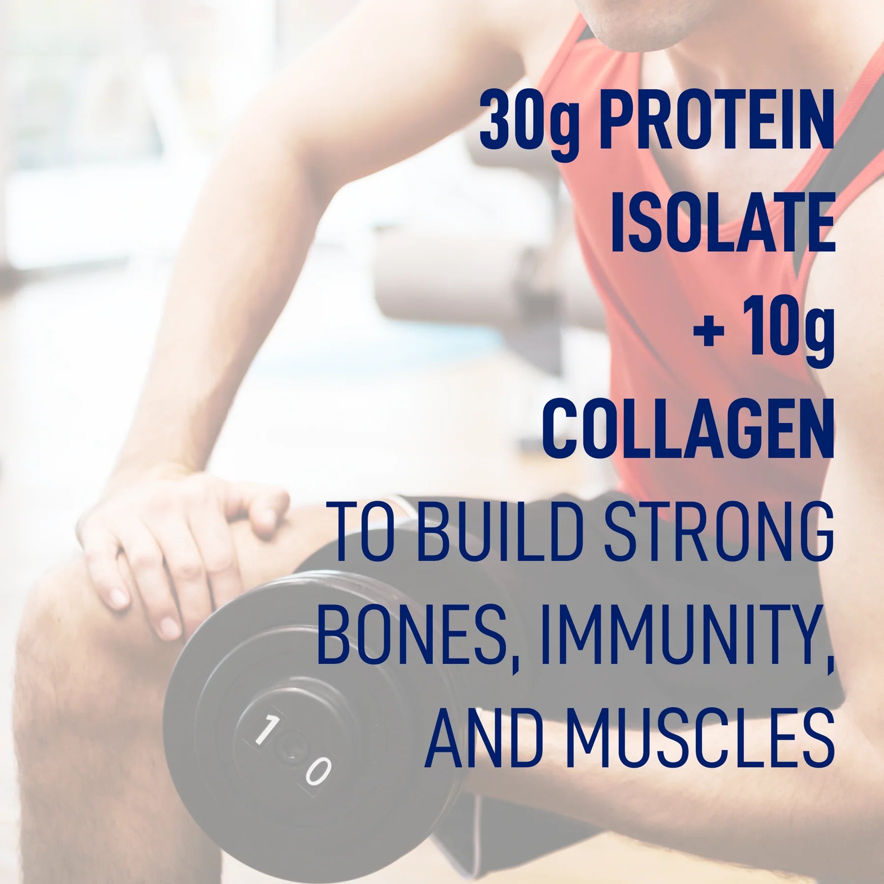 LeanFit Sport Grass-Fed Whey Isolate & Marine Collagen Strawberry Raspberry 828g