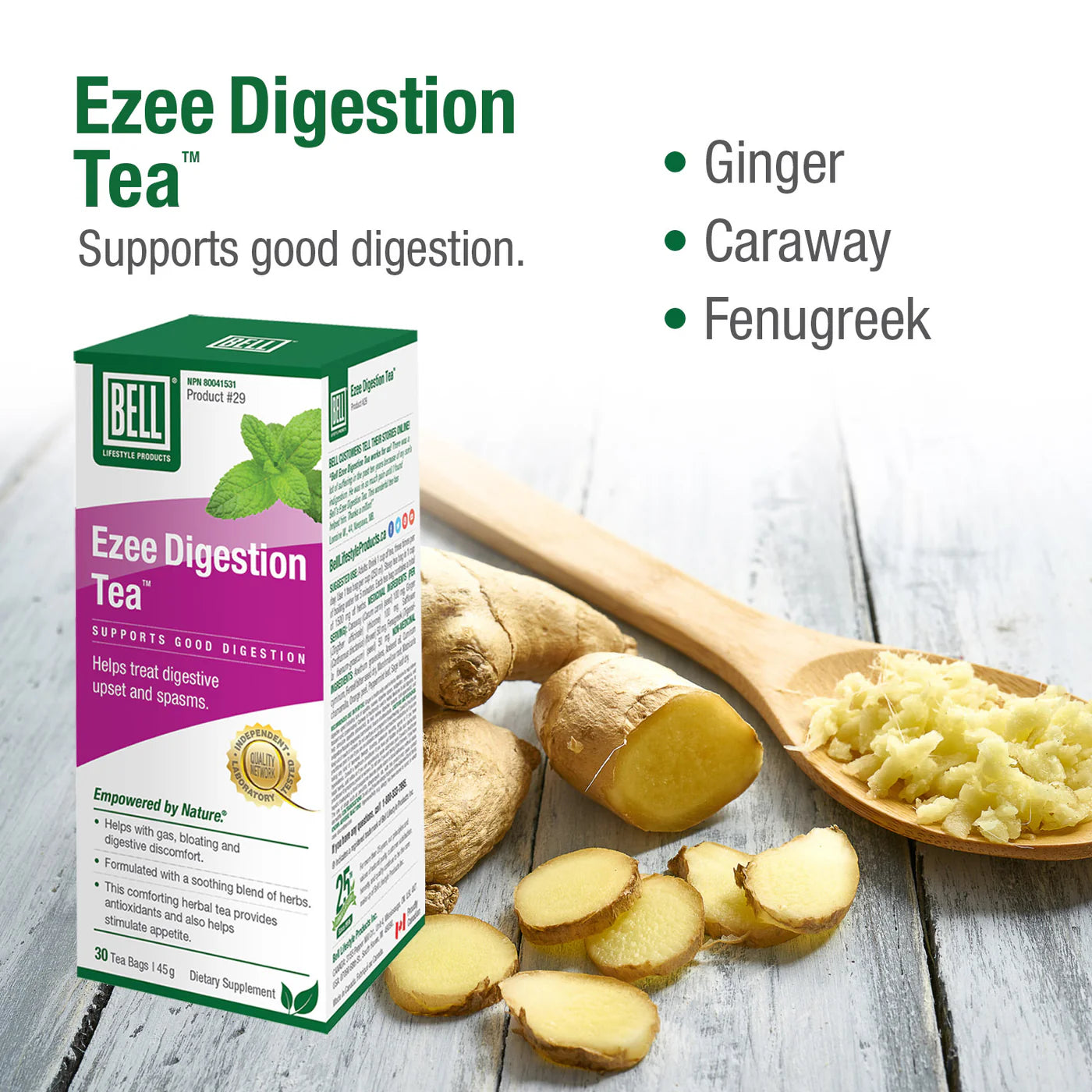 Bell Lifestyle #29 Ezee Digestion Tea 30 Tea Bags