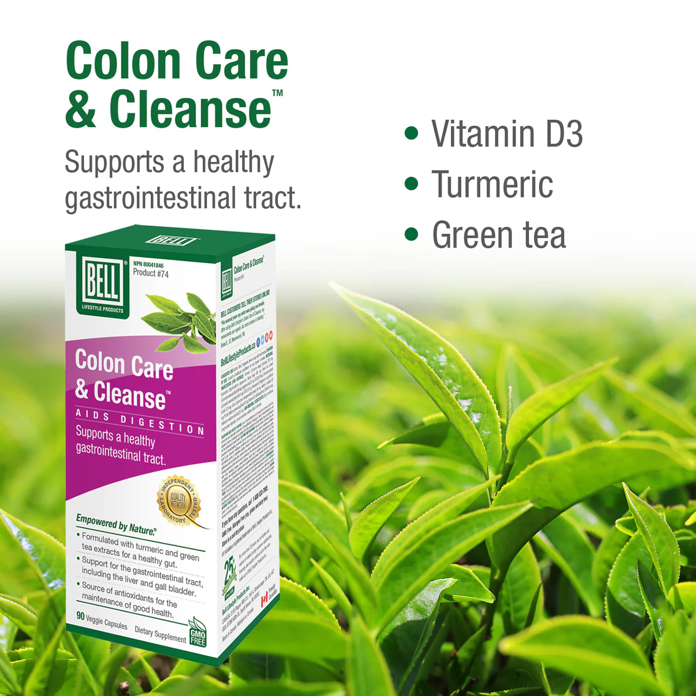 Bell Lifestyle Products #74 Colon Care & Cleanse 90 Capsules