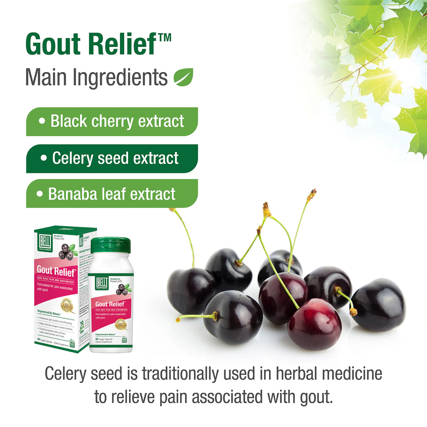 Bell Lifestyle Products #89 Gout Relief 60 Capsules