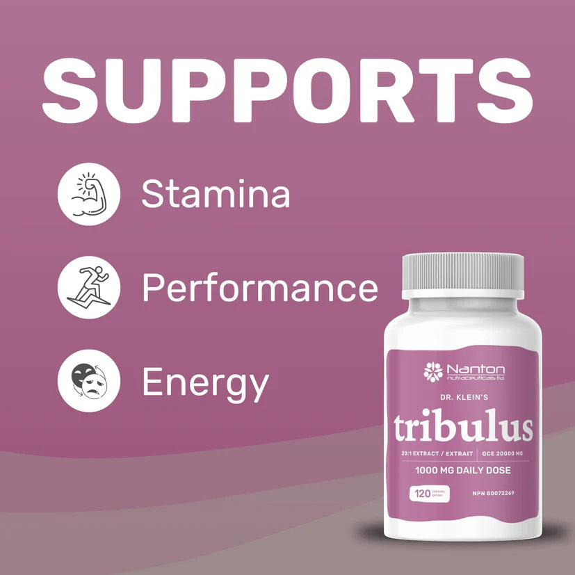 Nanton Tribulus 20:1 Extract 120 Vegetarian Capsules