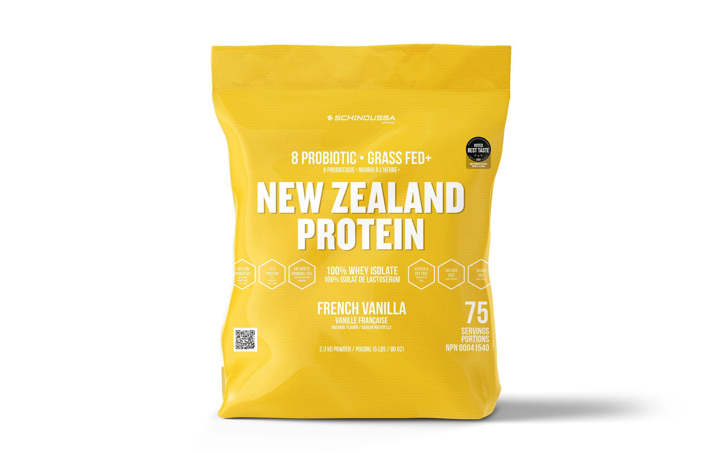 Schinoussa NZ Probiotic Whey Protein Isolate Vanilla 5lbs
