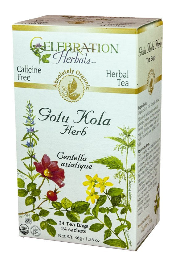 Celebration Herbals Gotu Kola Tea 24 Tea Bags
