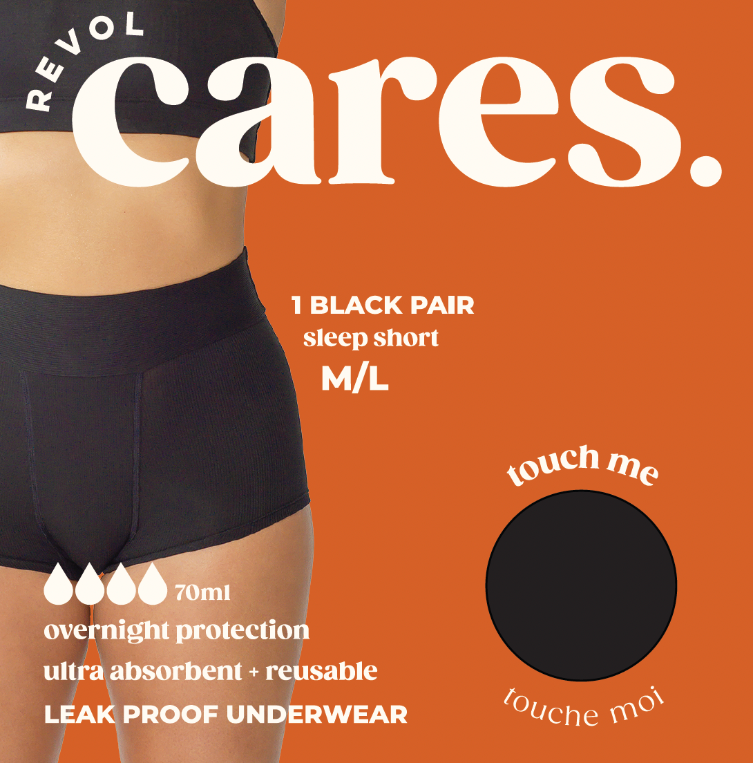 Revol Cares Sleep Short Leak Proof Underwear M/L