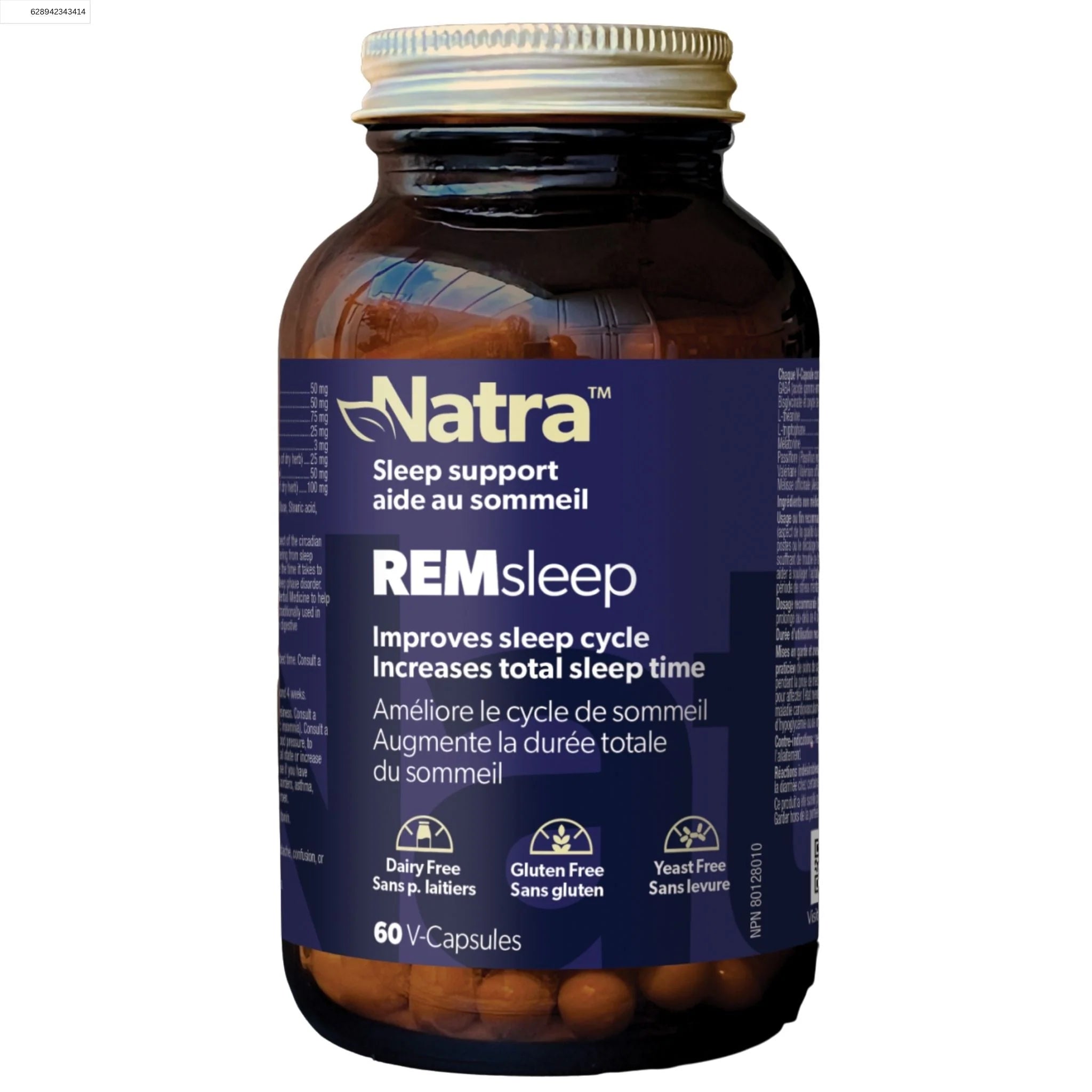 Natra REMsleep 60 Vegetarian Capsules