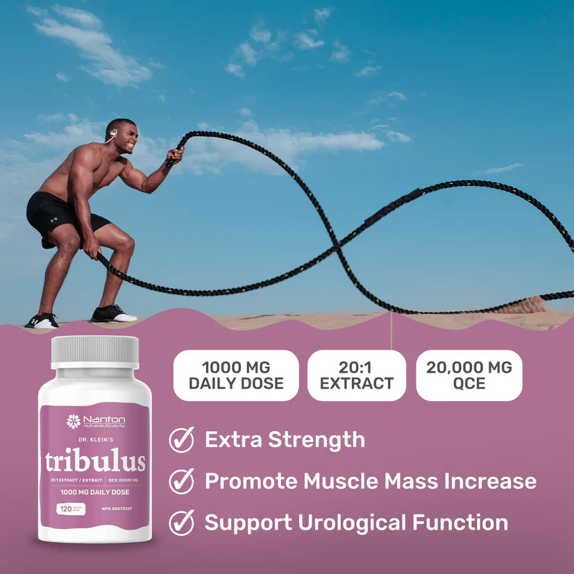 Nanton Tribulus 20:1 Extract 120 Vegetarian Capsules