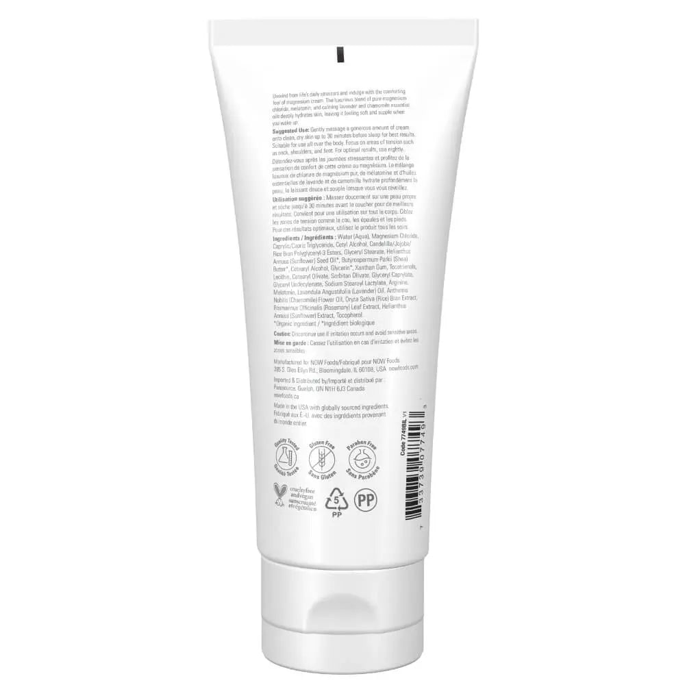 NOW niteZen Magnesium Body Cream with Melatonin & Lavender 113g