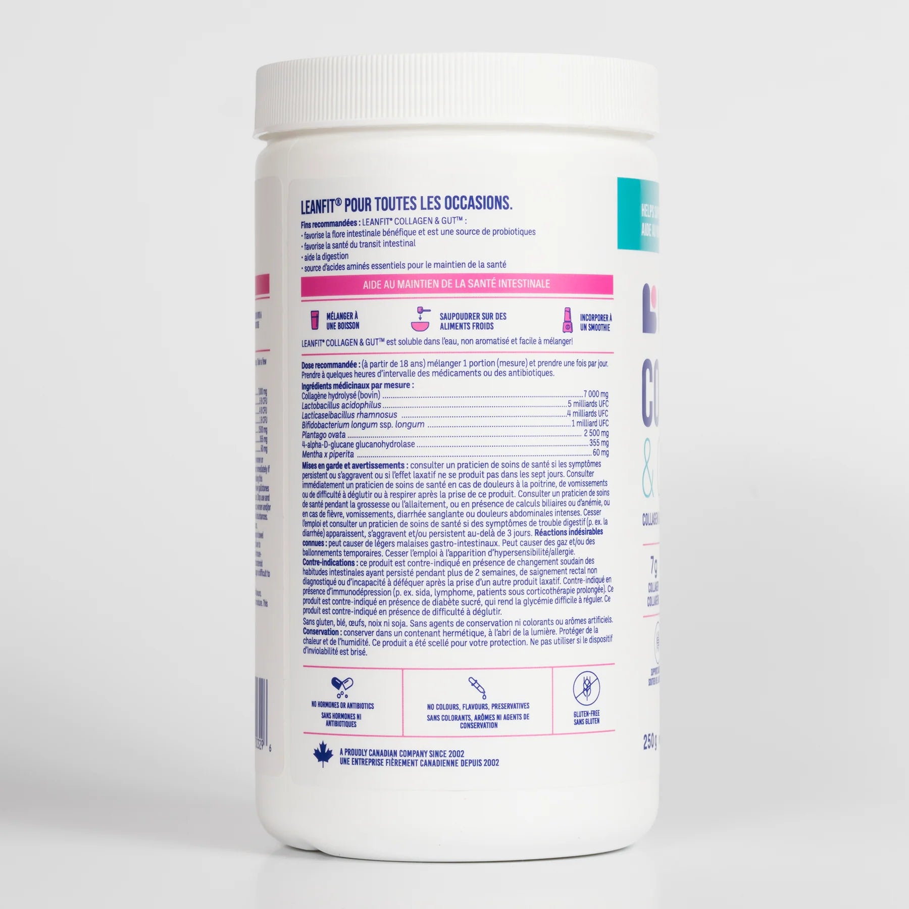 LeanFit Collagen & Gut Unflavoured 250g