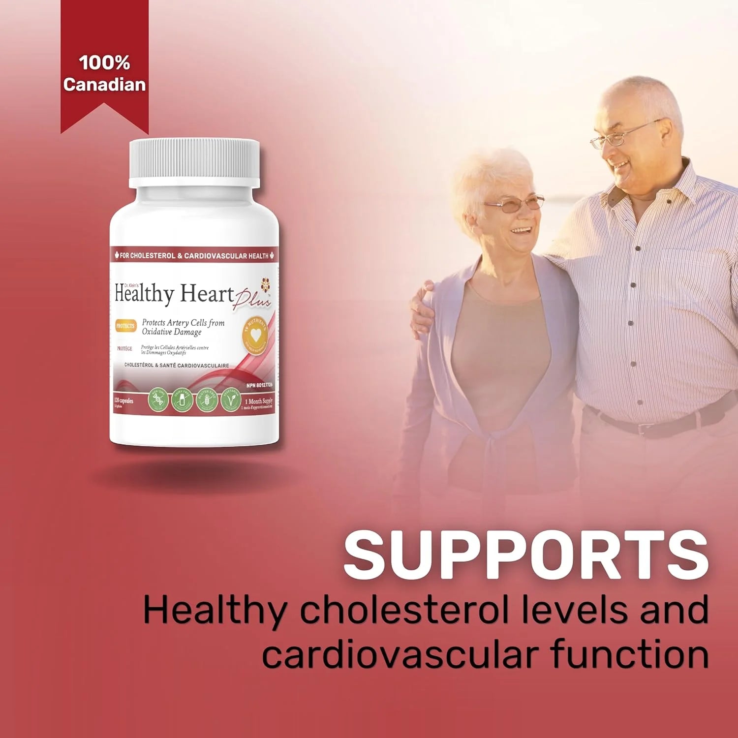 Nanton Nutraceuticals Healthy Heart Plus 120 Vegetarian Capsules