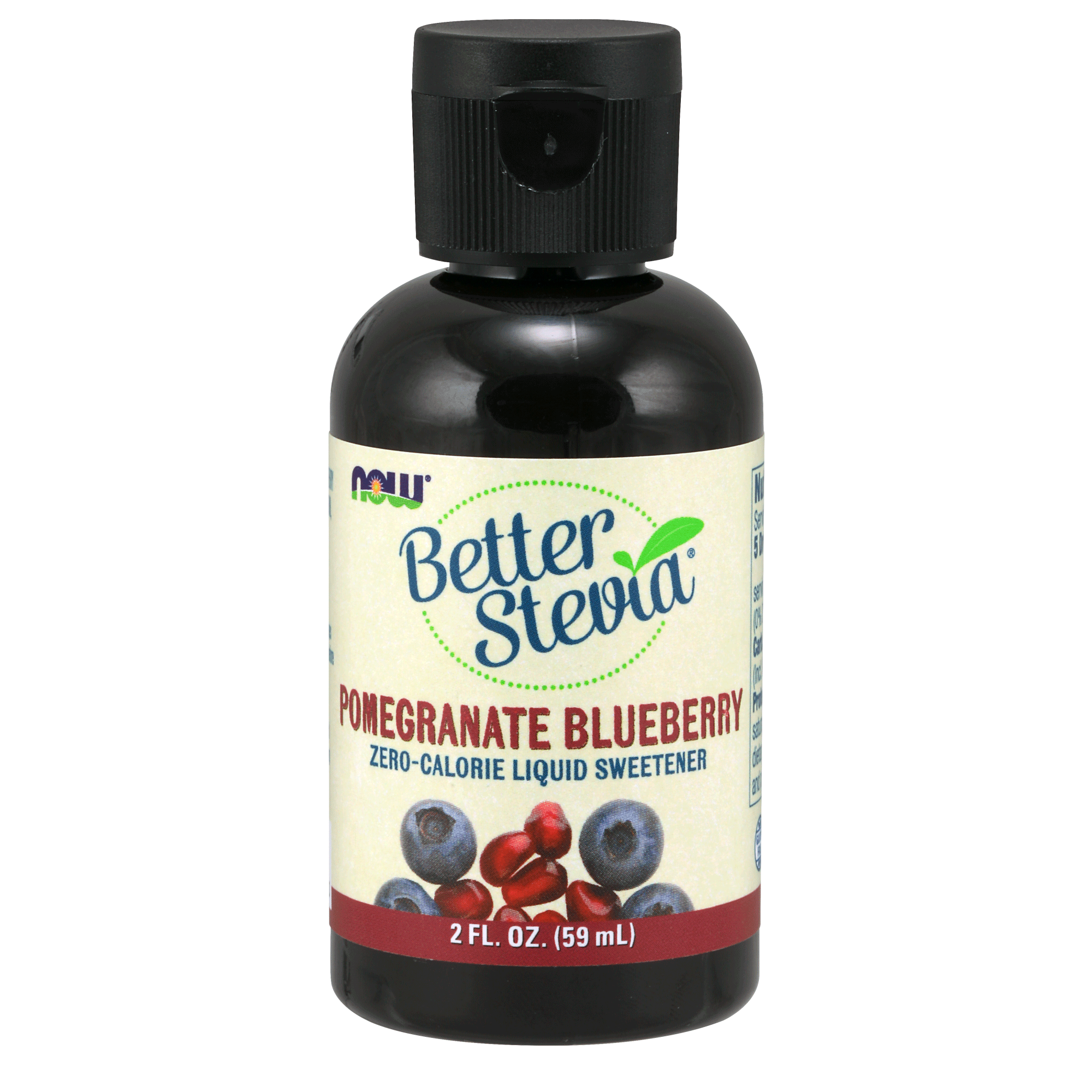 Now Better Stevia Liquid Blueberry Pomegranate 60ml