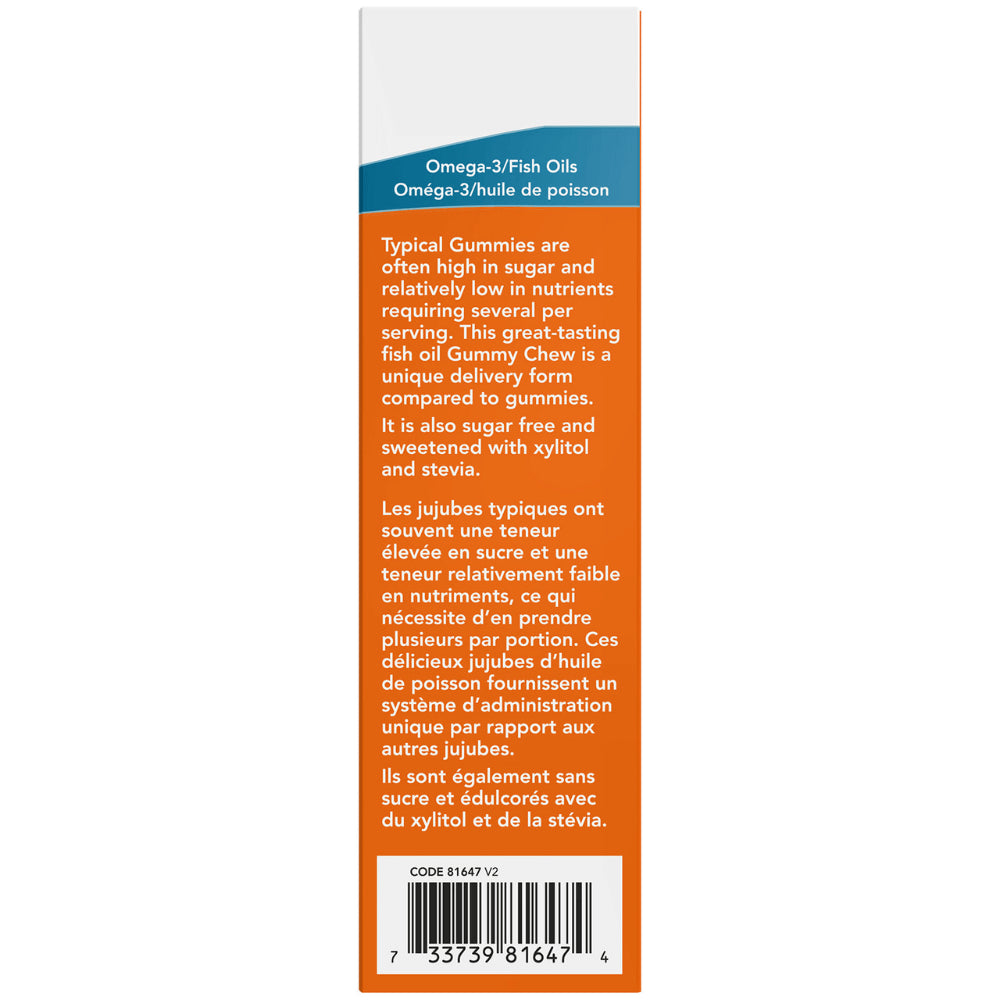 NOW Omega-3 PLUS+ Gummy Chews 36 Gummy Chews