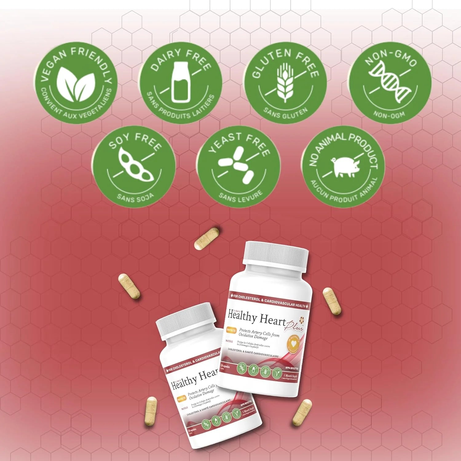 Nanton Nutraceuticals Healthy Heart Plus 120 Vegetarian Capsules