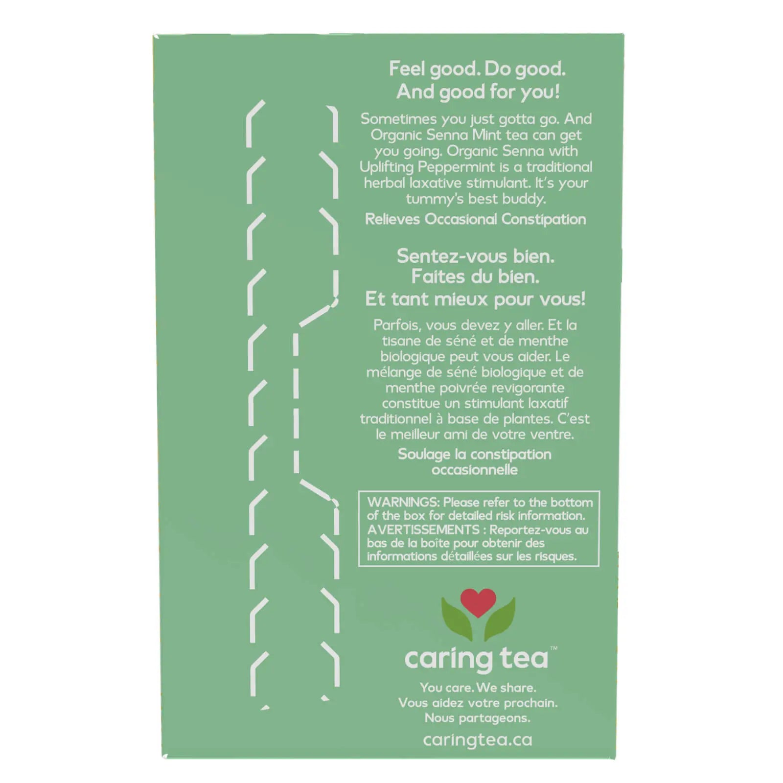 NOW Caring Tea Organic Senna Mint Tea 24 Tea Bags