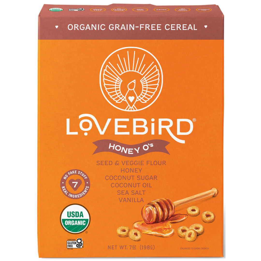 Lovebird Organic Honey O's Grain-Free Cereal 198g