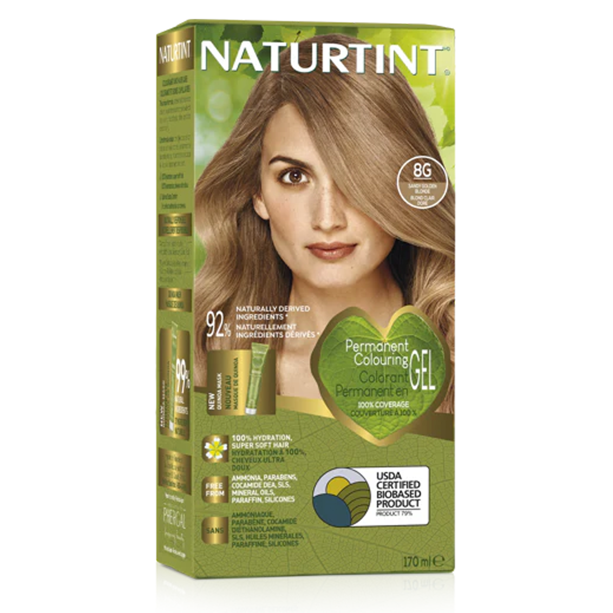 Naturtint Hair Colour 8G Sandy Golden Blonde