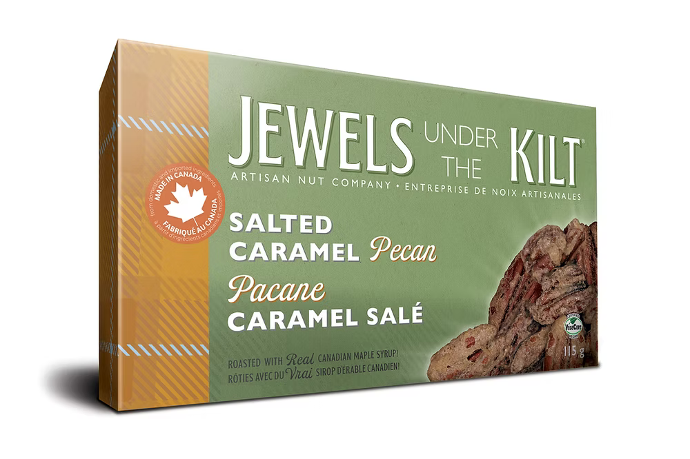 Jewels Under the Kilt Salted Caramel Pecan Artisanal Nuts 115g