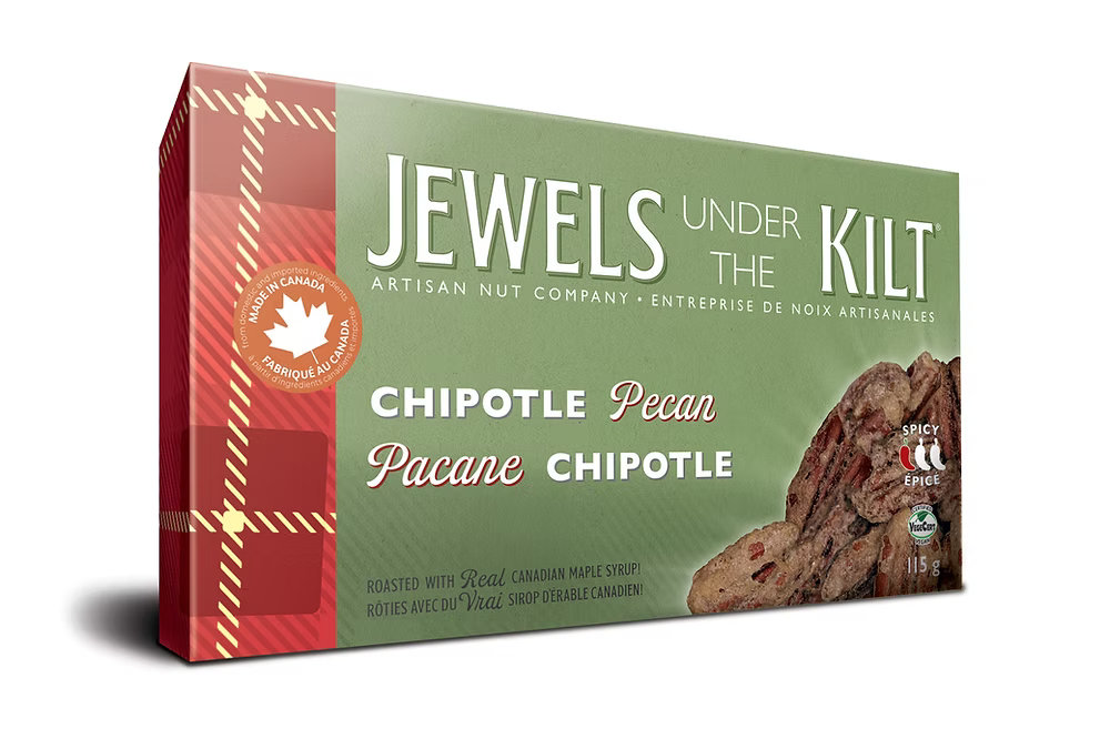 Jewels Under the Kilt Chipotle Pecan Artisanal Nuts 115g