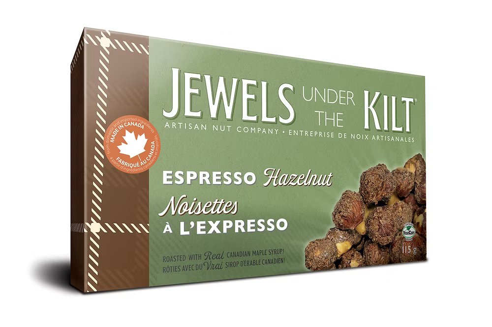Jewels Under the Kilt Espresso Hazelnut Artisanal Nuts 115g