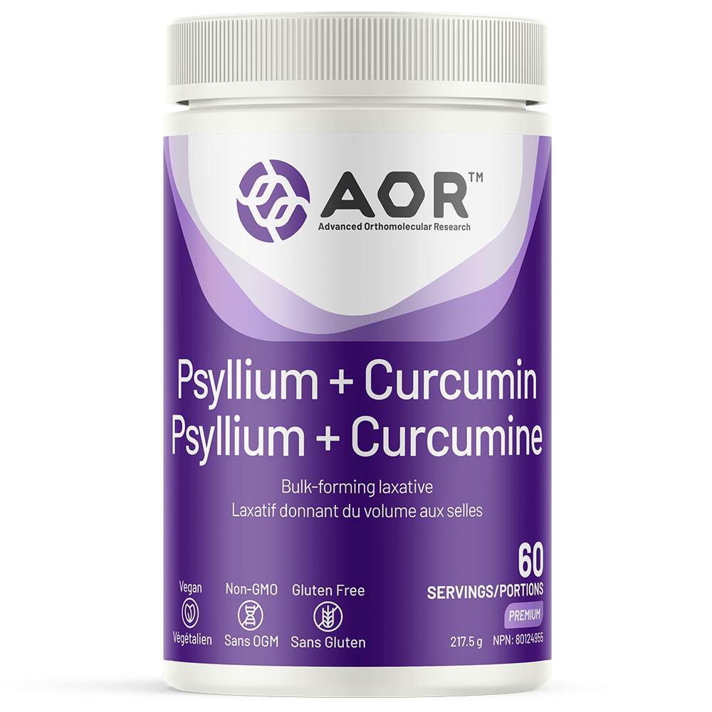AOR Psyllium + Curcumin 217.5g 60 Servings