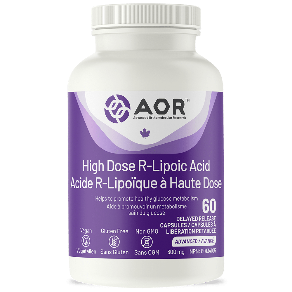AOR High Dose R-Lipoic Acid 60 Delayed Release Capsules