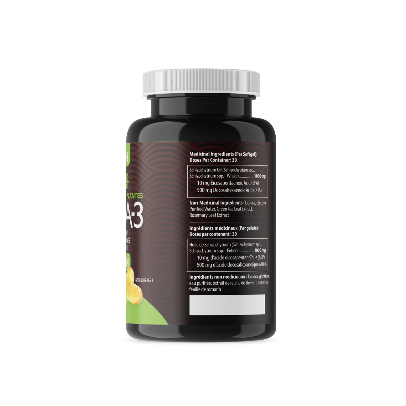 AquaOmega Ultimate Strength Plant-Based Omega-3 120 Softgels
