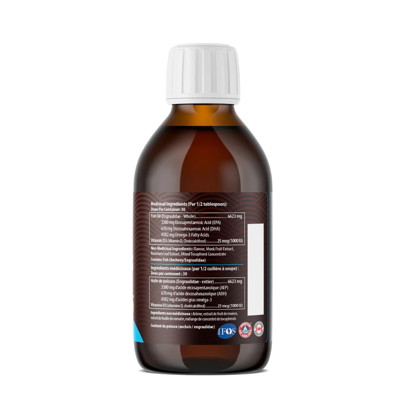 AquaOmega 5X Ultimate Strength EPA Omega-3 Tropical Flavour 225ml