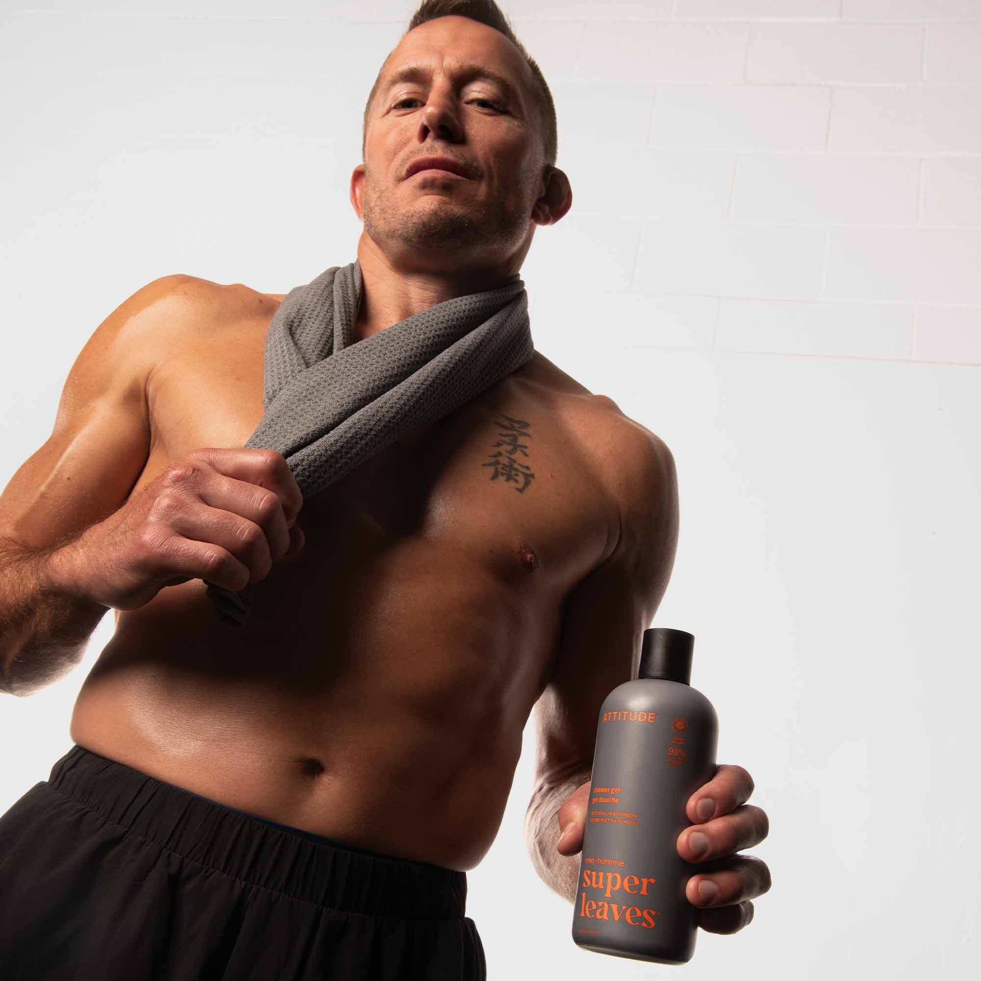 Attitude Super Leaves Patchouli & Bourbon Shower Gel 415ml