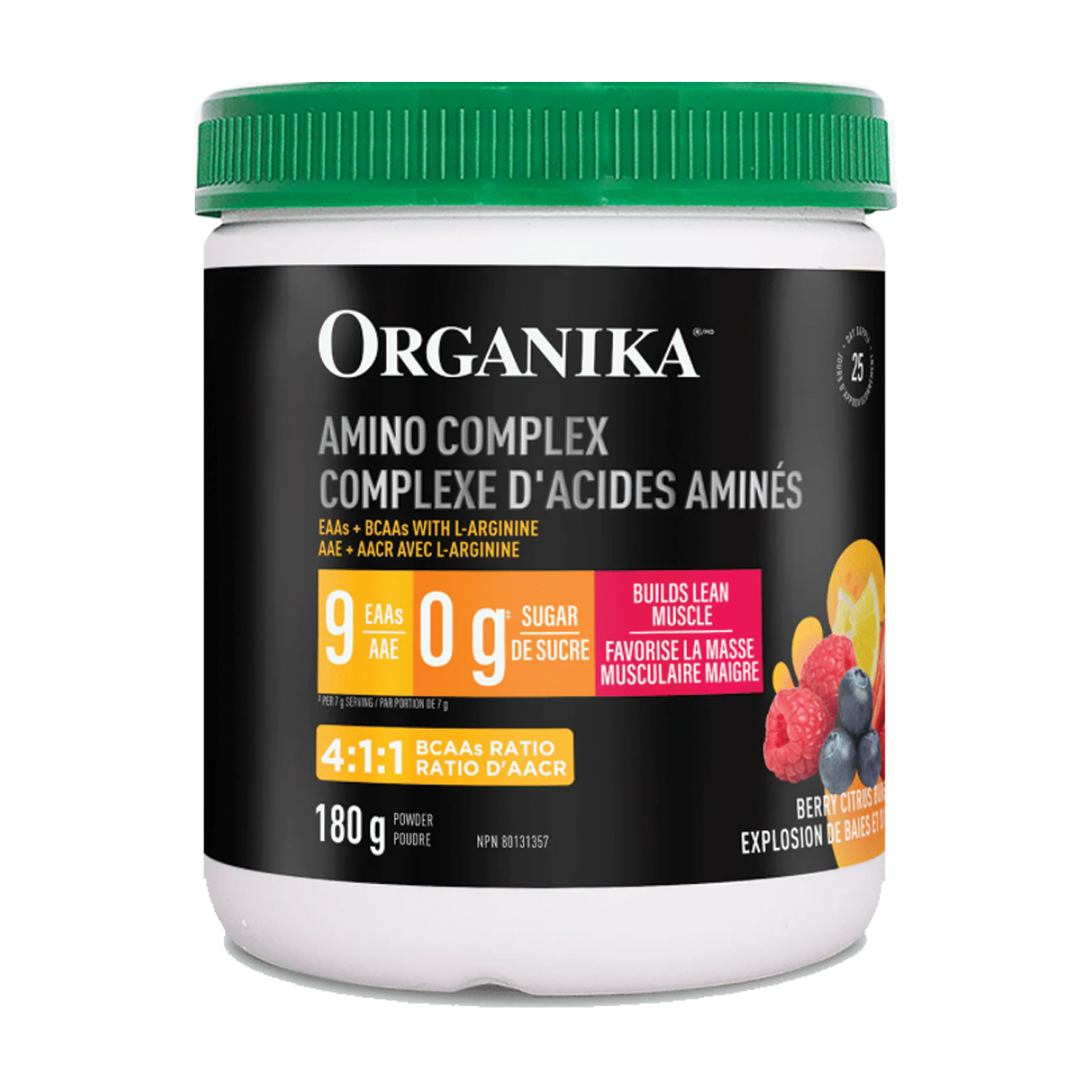 Organika Amino Complex Berry Citrus Burst 180g