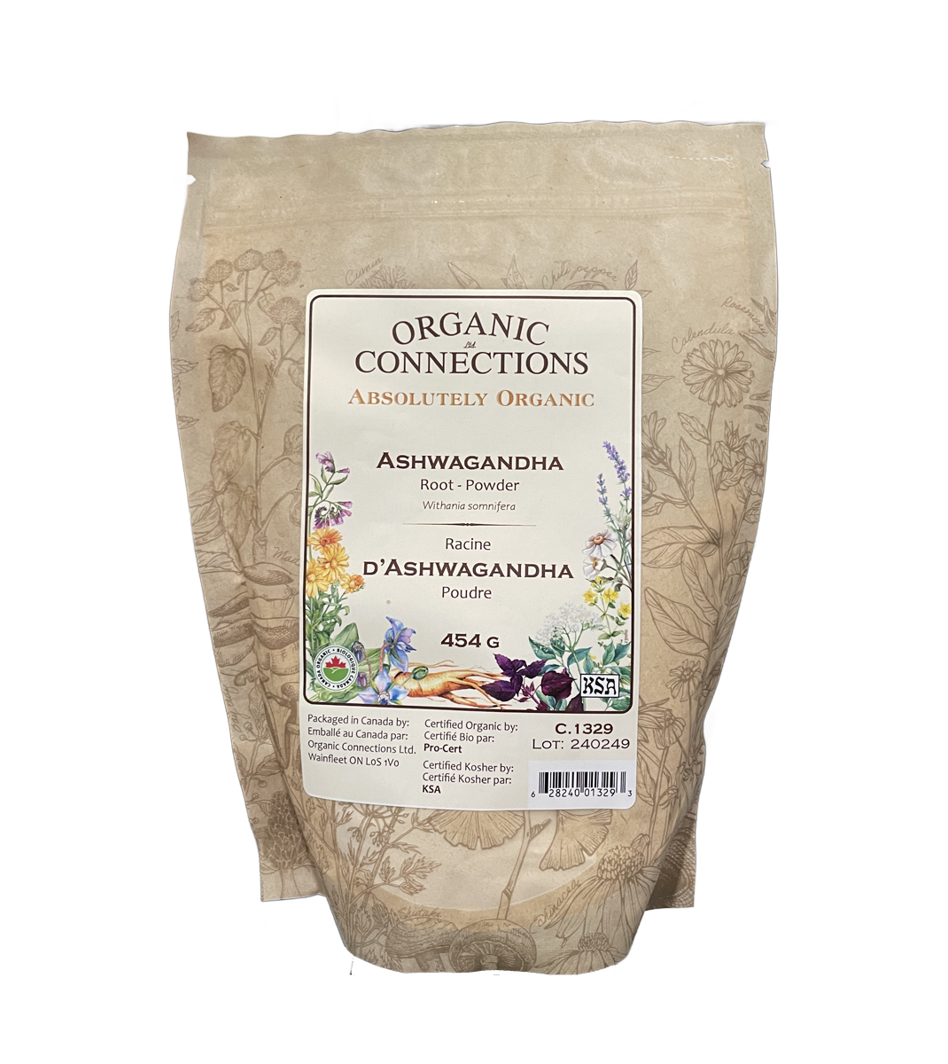 Organic Connections Ashwagandha Powder 454g