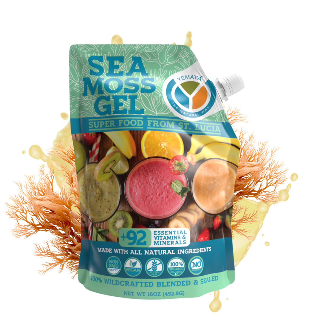 Yamaya Sea Moss Gel Natural 473ml