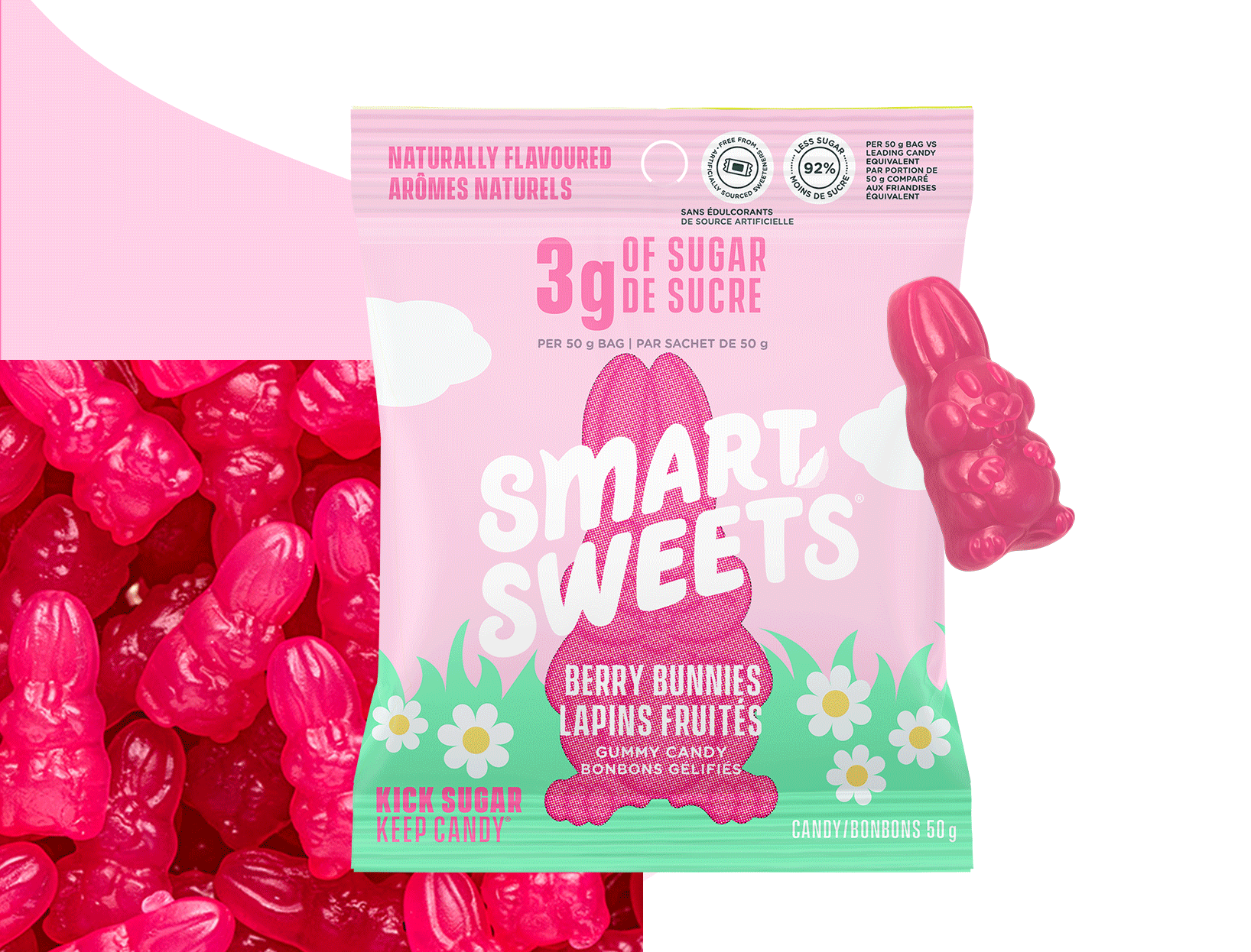 Smart Sweets Berry Bunnies 50g