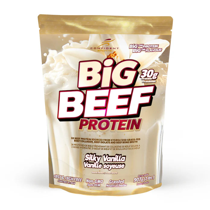 Confident Sports Big Beef Silky Vanilla Protein 907g