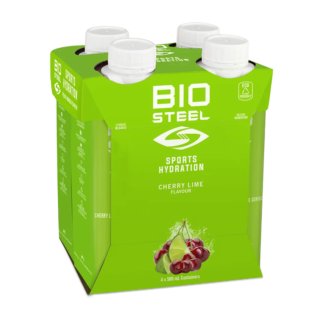 BioSteel Sports Ready to Drink Hydration Cherry Lime 4x 500ml Pack