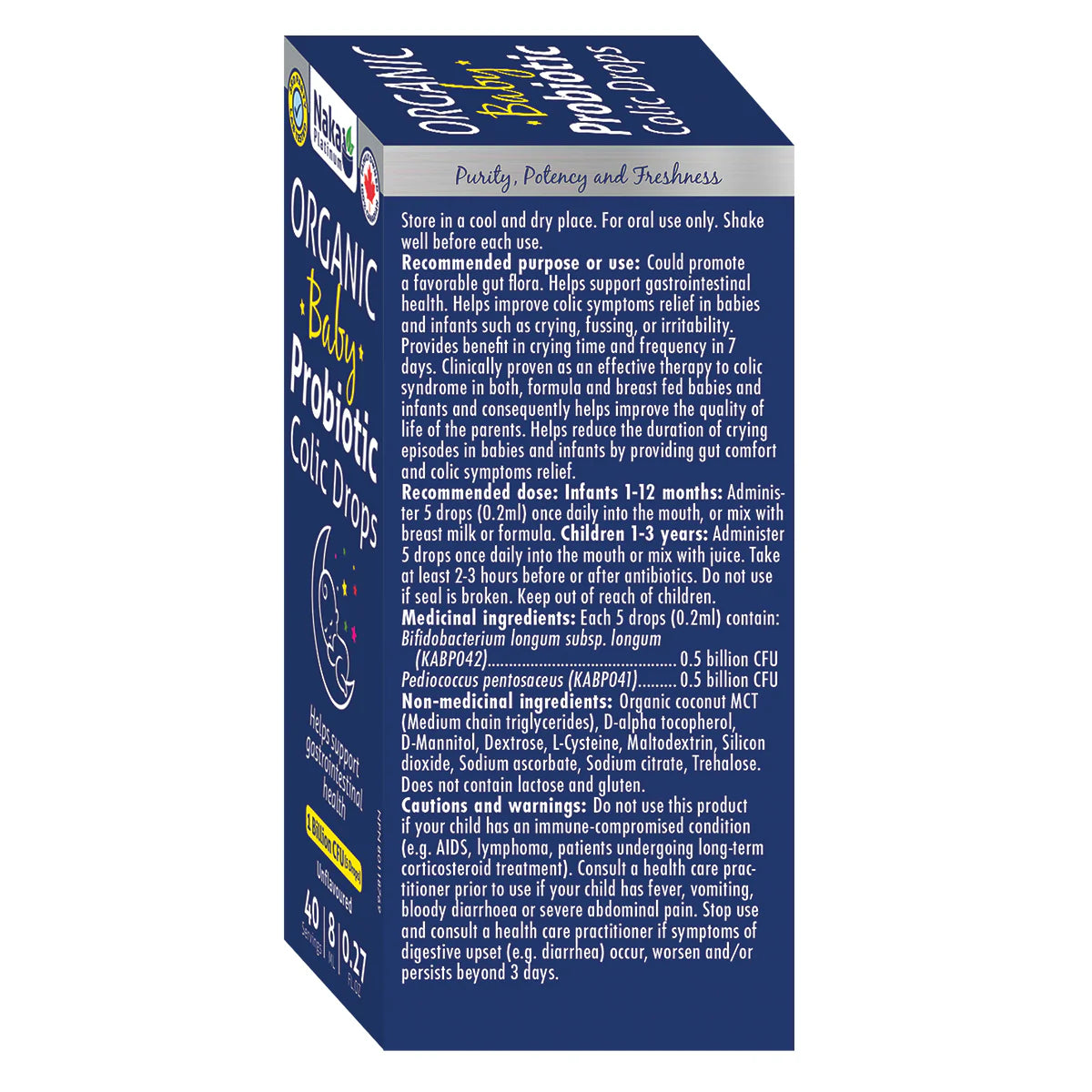 Naka Platinum Organic Baby Probiotic Colic Drops 8ml