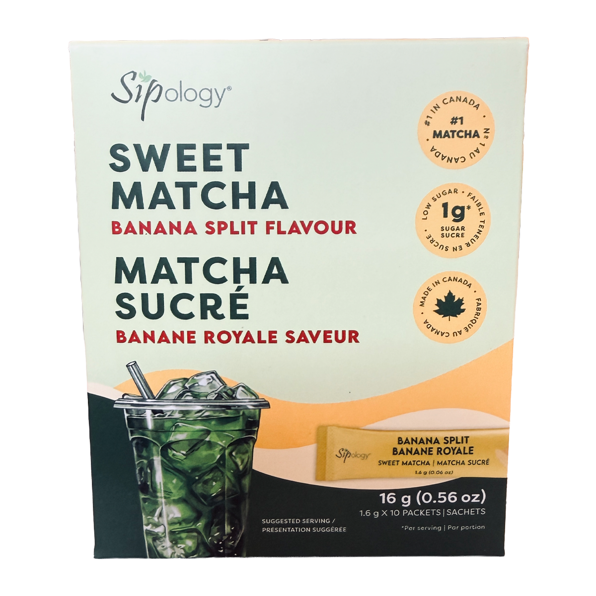 Sipology Sweet Matcha Banana Split 10 Packets