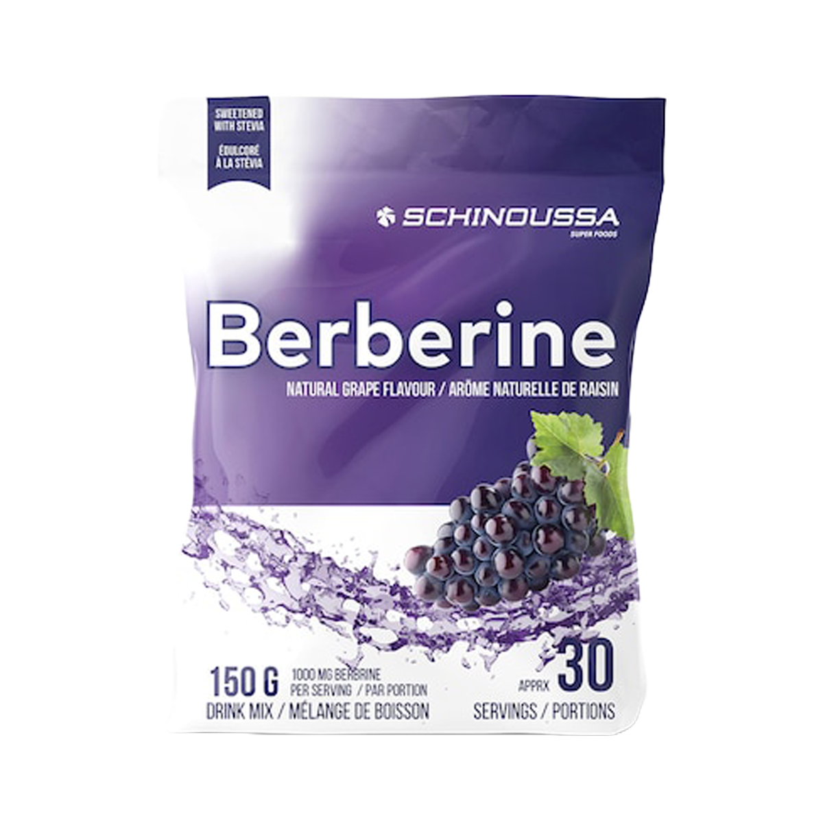 Schinoussa Berberine 150g Natural Grape Drink Mix
