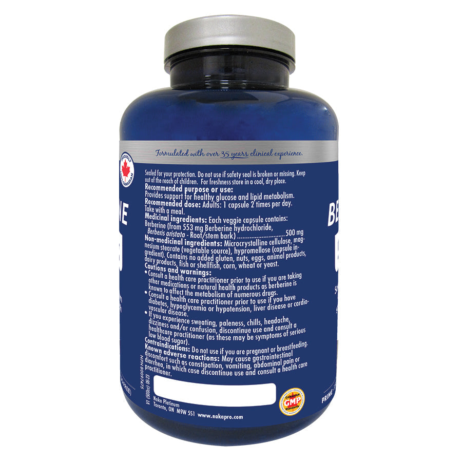 Naka Pro Berberine 500mg 90 Vegetarian Capsules