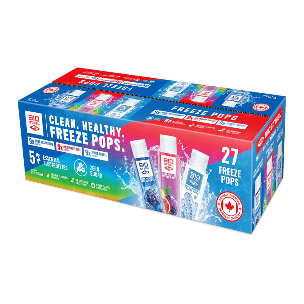 BioSteel Freeze Pops Assorted Flavours 27 Pack