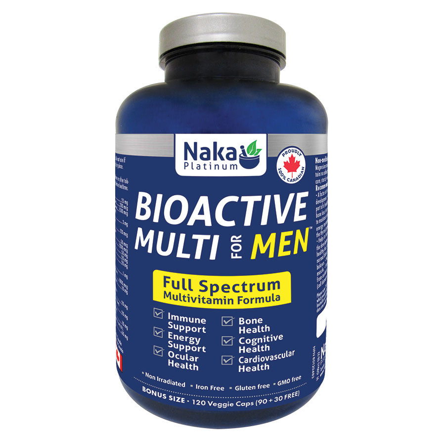 Naka Platinum Bioactive Multi for Men 120 Vegetarian Capsules