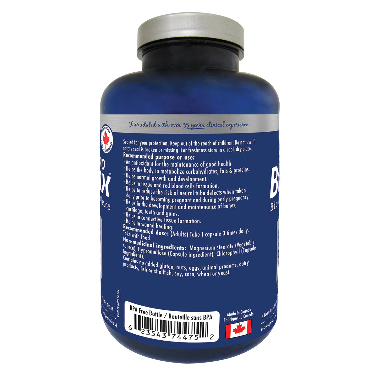 Naka Platinum Pro BioMax Bio Active B Complex Bonus 150 Veggie Caps