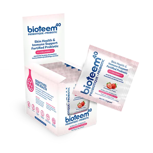 Bioteem40 Skin & Immune Support Powder Strawberry CASE of 14 Sachets